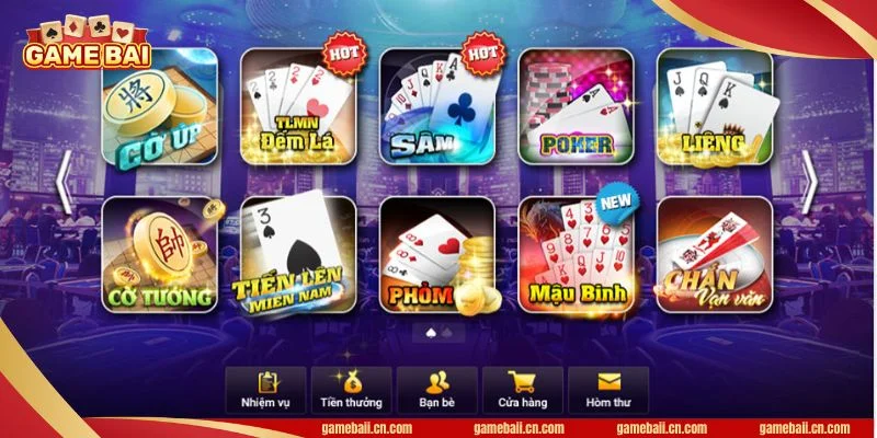 Các game bài trực tuyến được phát triển vô cùng phong phú, đặc sắc.